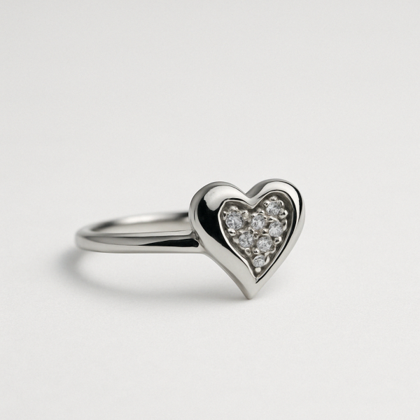 Amora Diamond Heart Ring